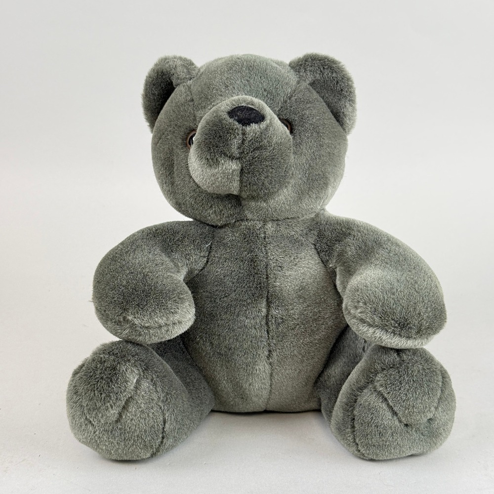 Kellytoy Teddy Bear Toy Gray Plush Stuffed Animal 10 Inch